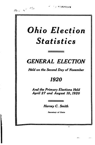 Ohio Election Statistics