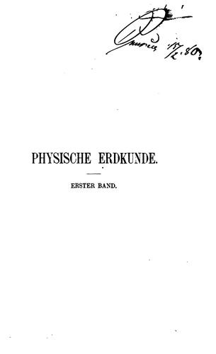Physische erdkunde v. 2, 1880