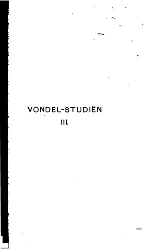 Vondel-Studiën