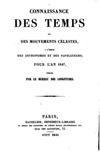 Connaissance des temps