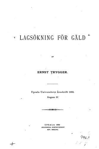 Lagsökning för gäld