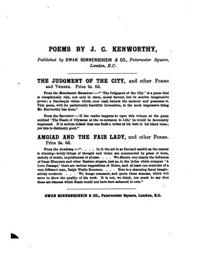Amgiad and the Fair Lady, and Other Poems