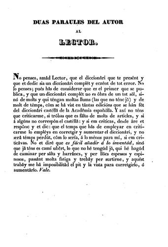 Diccionâri mällorquí-castëllâ, y el primer que se hâ donâd a llum