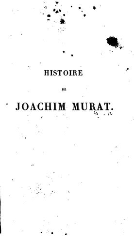 Histoire de Joachim Murat