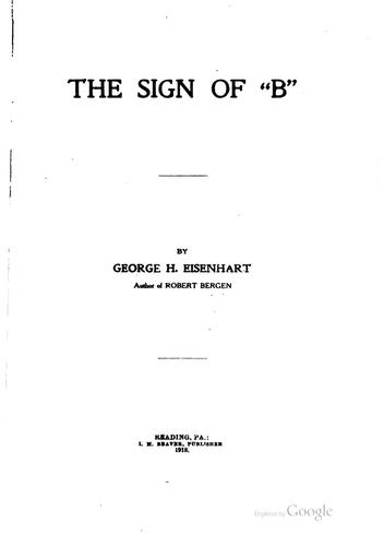 The Sign of "B".