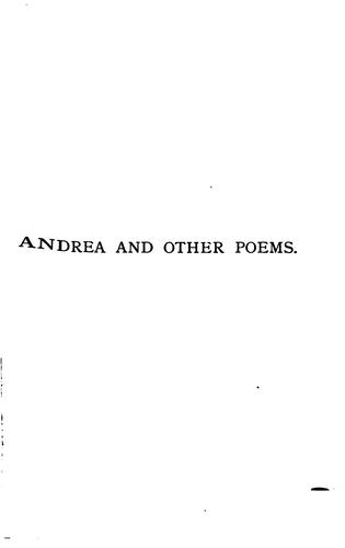 Andrea and Other Poems
