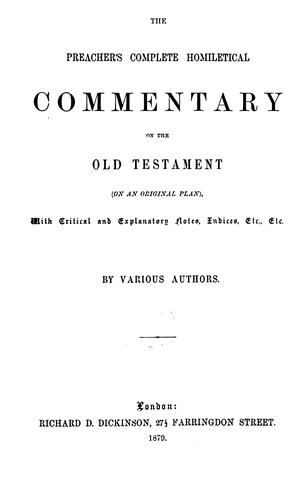 Homiletical commentary on the Minor prophets