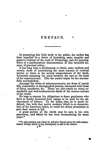 Coomb's Popular Phrenology: Exhibiting the Exact Phrenological Admeasurements of Above Fifty ..