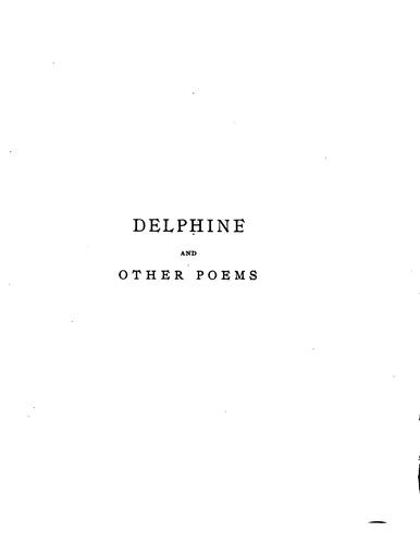 Delphine and other poems