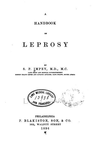 A Handbook on leprosy