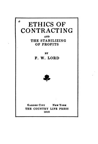 Ethics of Contracting and the Stabilizing of Profits