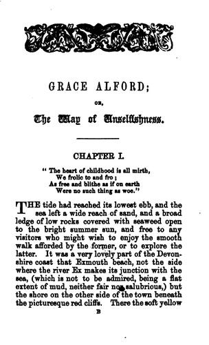 Grace Alford; or, The way of unselfishness