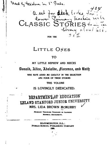 Classic Stories for the Little Ones