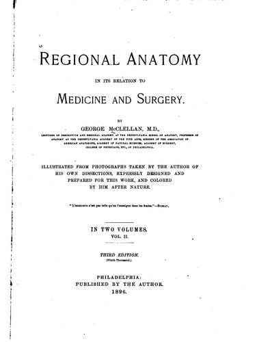 Regional Anatomy in Its Relation to Medicine and Surgery