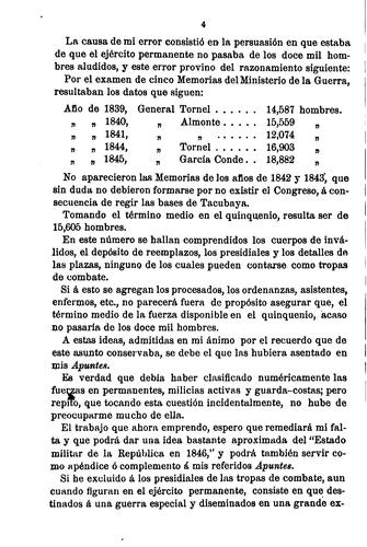 Estado militar de la Republica Mexicana en 1846