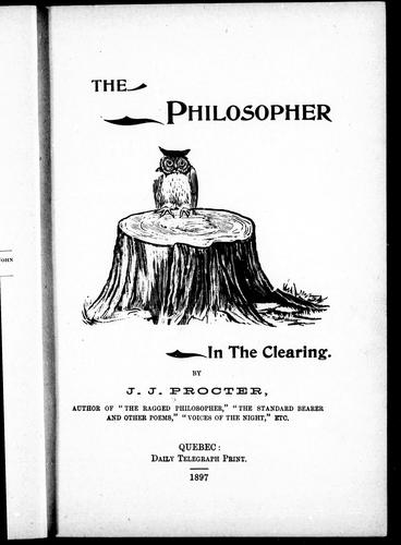 The philosopher in the clearing