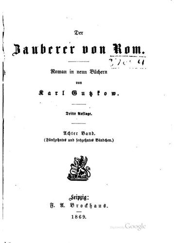 Der Zauberer von Rom: Roman in neun Büchern
