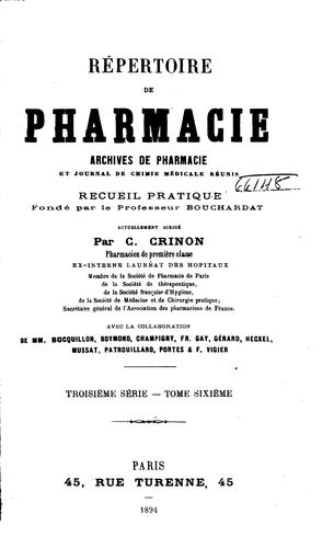 Répertoire de pharmacie