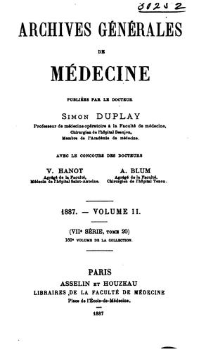 Archives générales de médecine