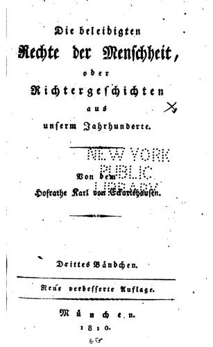 Die beleidigten Rechte der Menschheit: Oder, Richtergeschichten aus unserm ..