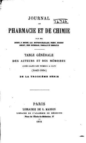 Journal de pharmacie et de chimie