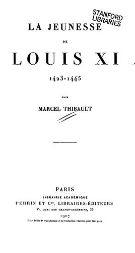 La jeunesse de Louis XI (1423-1445)