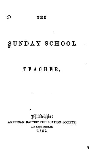 The Sunday School Teacher