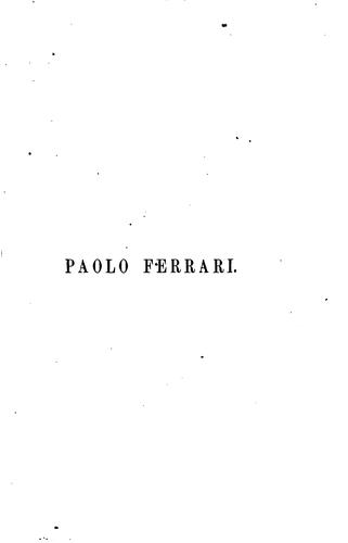 Paolo Ferrari: ricordi e note