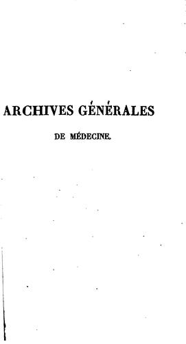Archives generales de medecine