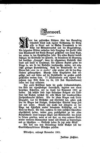 Unter dem roten Kreuz in Transvaal: Mit 80 Illustr