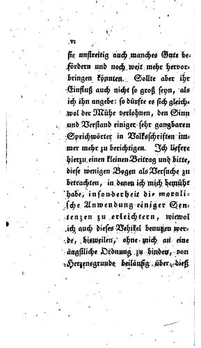 Erklärung und Berichtigung einiger Sprichwörter