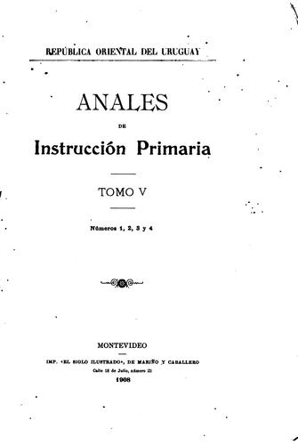Anales de instrucción primaria