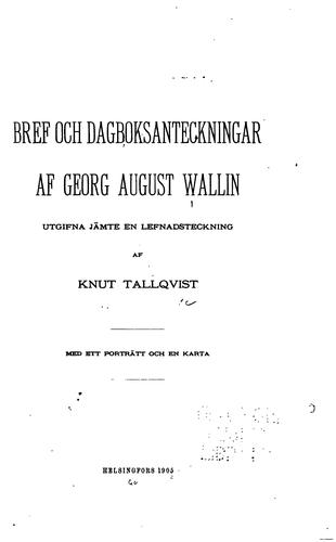 Bref och dagboksanteckningar