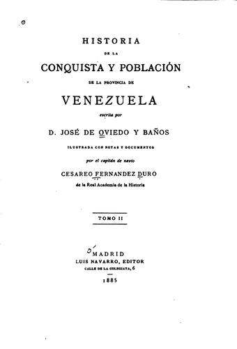 Historia de la conquista y población de la provincia de Venezuela