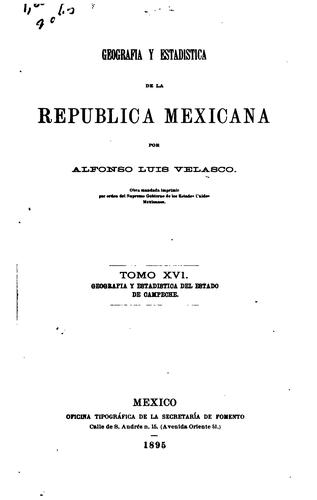 Geografía y Estadística de la República Mexicana