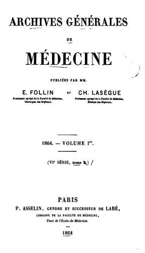 Archives générales de médecine