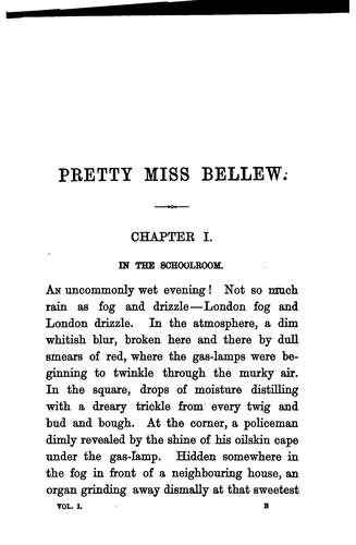 Pretty miss Bellew, by Theo Gift