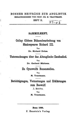Bonner Beiträge zur Anglistik