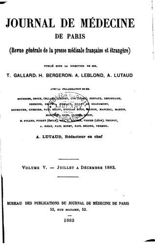 Journal de médecine de Paris