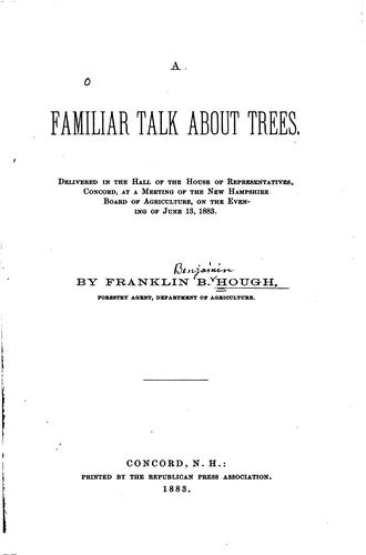 A Familiar Talk about Trees