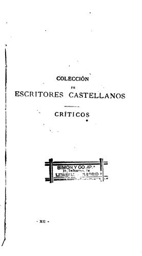 "el solitario" y su tiempo: : biografía de D. Serafín Estébanez Calderón y crítica de sus obras