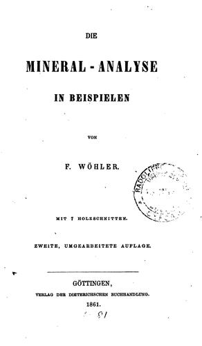 Die Mineral-analyse in Beispielen