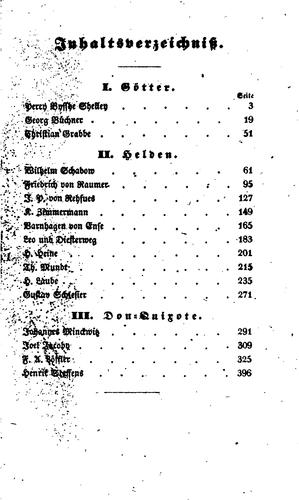 Götter, Heiden, Don-quixote: Abstimmungen zur Beurtheilung der literarischen ..