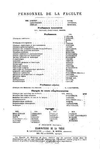 La médecine et les médecins dans l'oeuvre de H. de Balzac