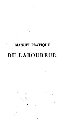 Manuel pratique du laboureur