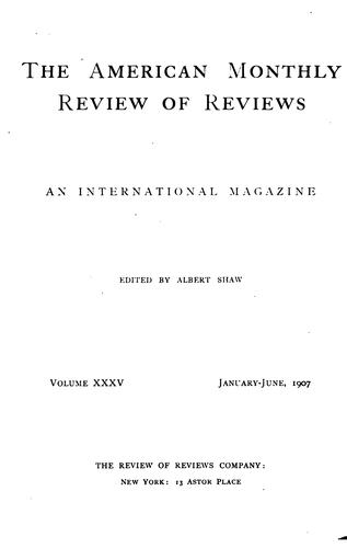 The American Monthly Review of Reviews