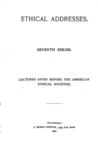 Ethical Addresses