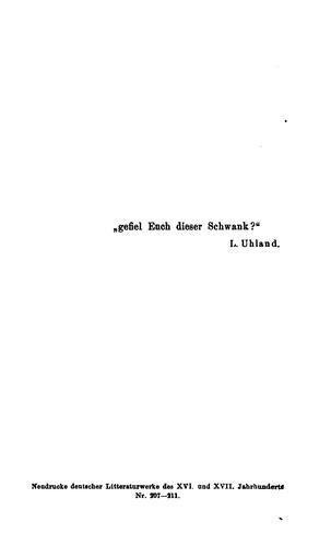 Sämtliche Fabeln und Schwänke