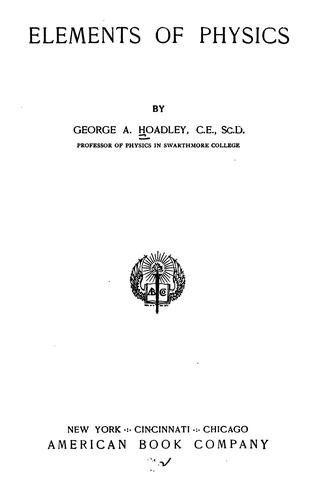 Elements of physics