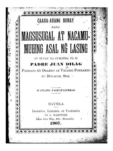 Caaua-auang buhay nang magsusugal at nacamumuhing asal ng lasing
